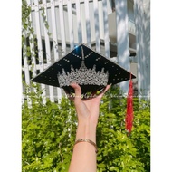 Stone Crown Graduation Cap