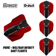 HARROWS DART FLIGHTS - STANDARD PRIME - WOLFRAM INFINITY 100 MICRON DART FLIGHTS (SAYAP ARROW)