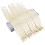 6D  613 # Blonde Color  10 Pieces 50G    Straight 100% Human Hair Extensions Human Hair Remy  Hair