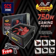 ZhrJ AVF 750W Extreme Gaming Power Supply (FREE POWER CORD)