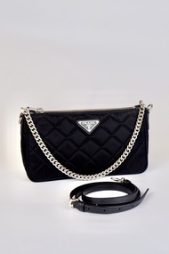 TAS PRADA QUALITED TESSUTO NYLON CHAIN SHW 100% AUTHENTIC ORIGINAL