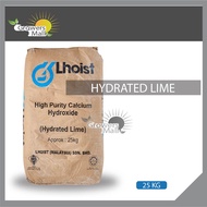 HYDRATED LIME / CALCIUM HYDROXIDE / KAPUR PERTANIAN AGRICULTURE LIME / SLAKE LIME (25KG)