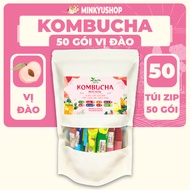 [10 Billion Probiotics] Kombucha Detox Tea Peach Flavor Free Bottle of 10 Billion Probiotics to Keep