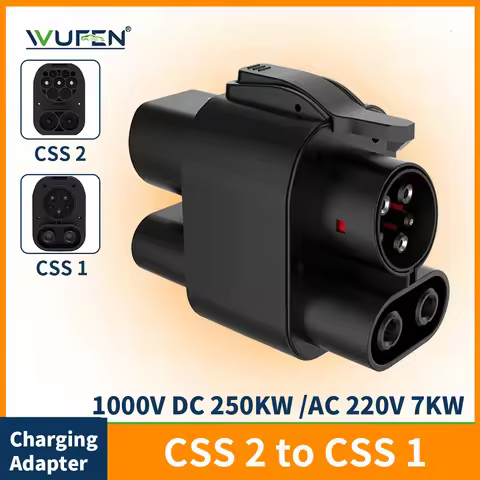 WUFEN DC+AC CCS2 to CCS1 EV Charger EVSE CCS Combo 2 to CCS Combo 1 DC Fast Charging connector For F