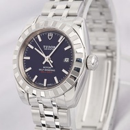 Tudor classic style blue automatic wrist watch for women M22010-0004 28mm.
