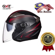 Helmet motor Motorcycle helmet Moto Topi keledar GXT Racing Double lens visor Half / open face helme