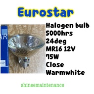 [5pc bundle!] Eurostar Titan Dichroic Reflector Halogen Lamp MR16 24 deg 12V 75W Close