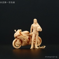 [Uncle Hai]1:64Yamaha R6Motorcycle Beauty Miniature Model1:43White Mold Scene Miniature Figurine A40