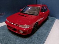 「LSW」Engup 1 18 斯巴魯翼豹瓦罐旅行車模型 Subaru WRX GF8 1994 紅色
