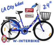 [ฟรีค่าส่ง] LA Bicycle จักรยาน รุ่น 24" CITY RIDE