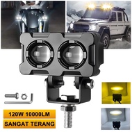 Lampu tembak 3 mata SQL 3 mata lampu tembak laser Lampu tembak mini sql 3 mata Dc 9-36v/20w Lampu te