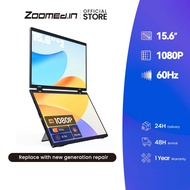 Zoomed-In 15.6" 60Hz Dual Monitor 100% SRGB Portable Monitor VESA HDR 360 Rotation Triple Monitor