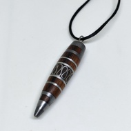 Ce Meti Wooden Ulin Pendant Circle Design