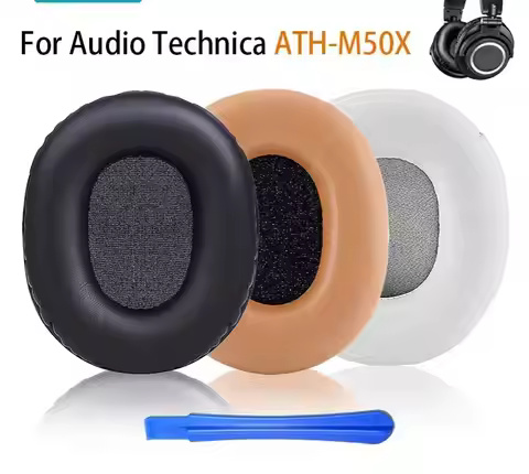 Replacement Ear Pads Cushions for Audio Technica ATH M70 M50X M50 MSR7 M40X M40 M30X 7506 Headset Ea