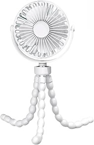 Supercap - Mini Clip on Fan Rechargable, Portable 360° Rotate Battery Powered Stroller Fan, 3 Speed 