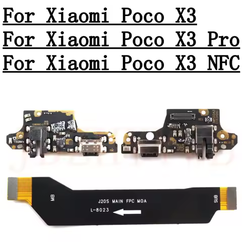 USB Connector Charging Port Board For Xiaomi Poco X3 Pro X3Pro Motherboard Main Flex Cable Poco X3 N