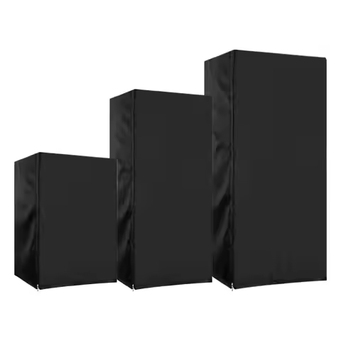 Upright Refrigerator Cover Oxford Cloth Vertical Fridge Cover Mini Fridge Slipcover Dustproof Waterp
