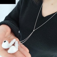 AUBREY1 Anti-lost Earphone Chain, Stainless Steel Holder Clips Bluetooth Earphone Holders, Universal