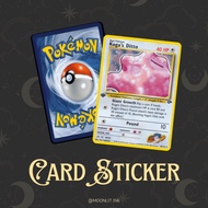 [Pokemon TCG Card Sticker - DITTO] TnG Sticker / Access Card Sticker / Card Sticker