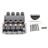 WK-1set 4 String Electric Bass Guitar Bridge Headless Bass String Bridge with Ball String Saddle Bla