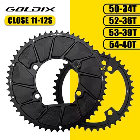 GOLDIX 110BCD 2X Chainring 4 Bolt for Shiamno 105 R7100 R9200 R8100 50-34T 52-36T 53-39T 54-40T Doub