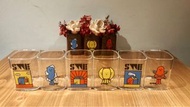 全新 韓國SML玻璃小方杯 1組6個