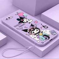 Casing For OPPO A7 2018 A5S AX5S AX7 A7N AX5 A3S A12 A12S A12E F9 Phone Case Cartoon Anime kuromi wi