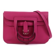 HERMES Swift皮革Mini Halzan手挽肩背兩用袋Rose Purple
