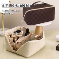 Cosmetic Bag PU Leather Large Capacity Travel Toiletry Organiser Storage Bag