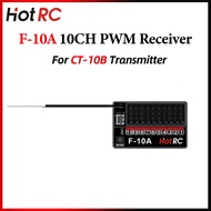 HotRC 10CH 10 Channel 2.4GHz F-10A PWM Receiver 0-27V Voltage Return For CT-10B HT-10A Transmitter R