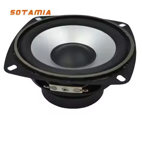SOTAMIA 1Pcs 4 Inch Woofer Speaker 6 Ohm 20W HIFI Speaker Audio Bass Music Sound Home Theater Loudsp