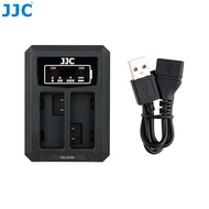 JJC USB Dual Battery Charger for DMW-BLC12 Battery of Panasonic Camera DC-G95 DMC-G85 DMC-GX8 DC-FZ1