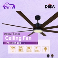 𝐒𝐈𝐑𝐈𝐌 deka+ PRIME65 65" Big Size Ceiling Fan DC Motor Remote Control 24 Speeds LED Fan Light Kipas S