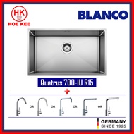 Blanco Quatrus 700-IU Stainless Steel Kitchen Sink + Blanco Kitchen Sink Mixer Chrome