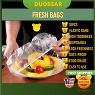[Fresh Bags] Food Grade PE Disposable Cover Plastic Sealing Caps Simpan Peti Sejuk Pakai Buang Penutup Makan Restoran保鲜膜