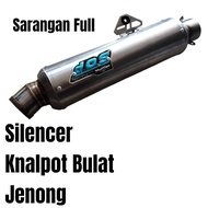 SLINCER KNALPOT RACING DOS BULAT JENONG 30CM INLET 50MM