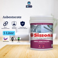 Sissons Asbestocote 5L (Cat Untuk Lantai Gelanggang/Court) Floor Coating Floor Paint Cat Lantai