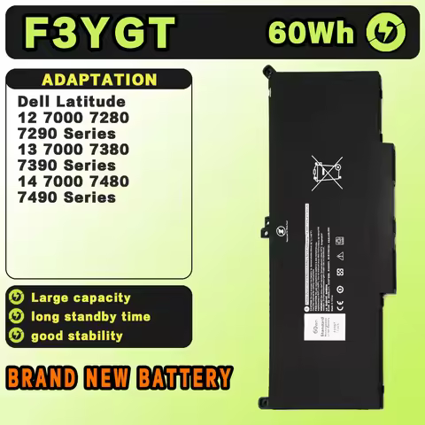SAT Laptop Battery for Dell F3YGT DJ1J0 Latitude 12 7000 E7280 E7290 E7380 E7390 E7480 E7490 F3YGT 2