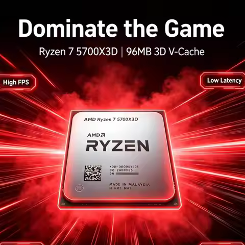 AMD Ryzen 7 5700X3D CPU For AM4 X570 B550 Motherboard 105W 8C16T 3.0-4.1GHz DDR4 Desktop Processor M