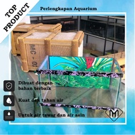 Cheap aquarium 30, 20, 30 x 15 x 15 cheap aquarium for canna fish with motifs