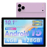 Tablet Android, Android 15 10 Inch Tablets, Octa-Core Tablet, 4GB RAM, 128GB ROM, 1TB Extended, 6000