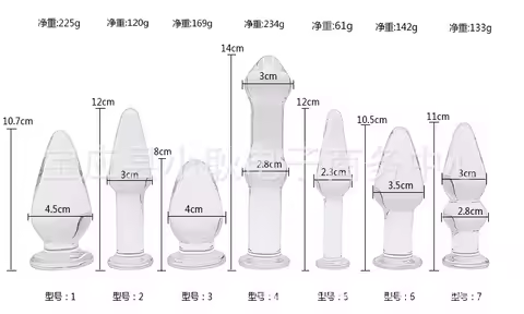 Buttplug for Women Men Couple Anus Backyard Beads Crystal Glass Anal Plug Masturbation Prostate Mass