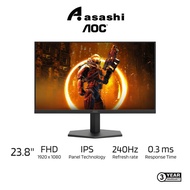 AOC 24G11ZE 23.8" FHD Fast IPS 240Hz 0.3ms FreeSync Gaming Monitor (HDMI 2.0 x 1, DisplayPort 1.4 x 