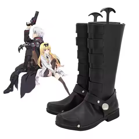 Anime Arifureta Shokugyou de Sekai Saikyou Hajime Nagumo Cosplay Shoes Men Women Black Boots Hallowe