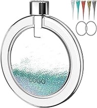 KPYJA Magnetic Perfume Bottle Empty Refillable 5ml, Portable Travel Size with DIY Quicksand Kit & To