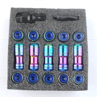 น็อตล้อสำหรับรถแข่งM12X1.5หรือ M12X1.25น็อตสกรูน็อต20ชิ้น CAR สำหรับ TOYOTA HONDA รถ VOLK