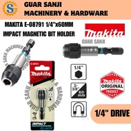 MAKITA E-08791 1/4”x60MM E-FORM IMPACT BLACK MAGNETIC BIT HOLDER  |  1/4” SHANK