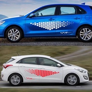 Pelekat Sisi Pintu Kereta untuk Hyundai I30 I 30 N Line 30n Sedan Gt Auto Grafik Perlumbaan Jalur Su