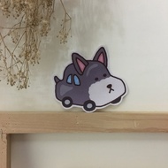 雪納瑞汽車中型防水貼紙 SM0078