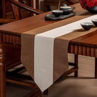 table runner New Chinese Style Waterproof Table Rag Tea Tea Table Tea Table Mat Tablecloth Long Stri